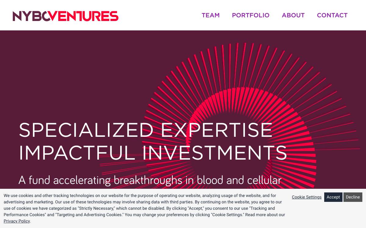 NYBC Ventures website preview