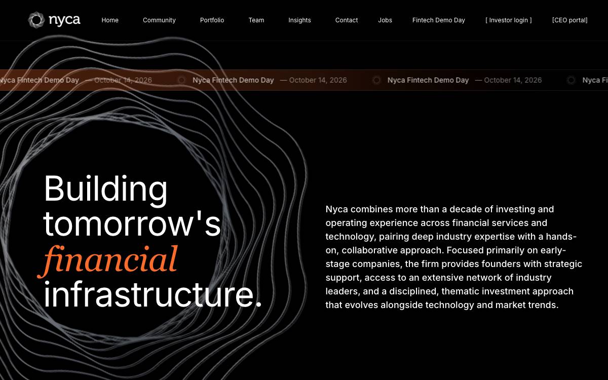 Nyca Partners website preview