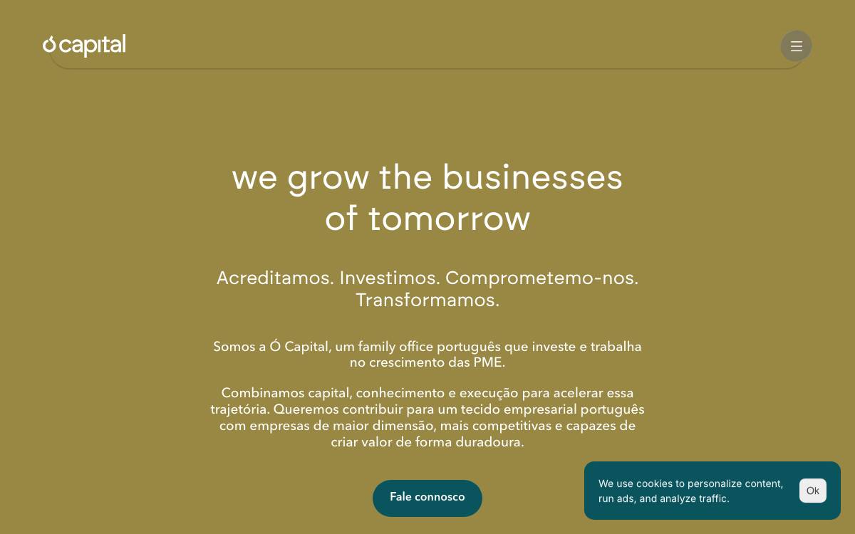 Ó Capital website preview