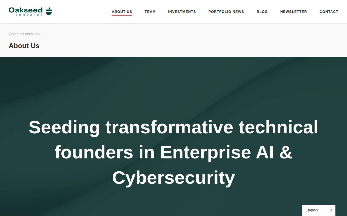 Oakseed Ventures website preview