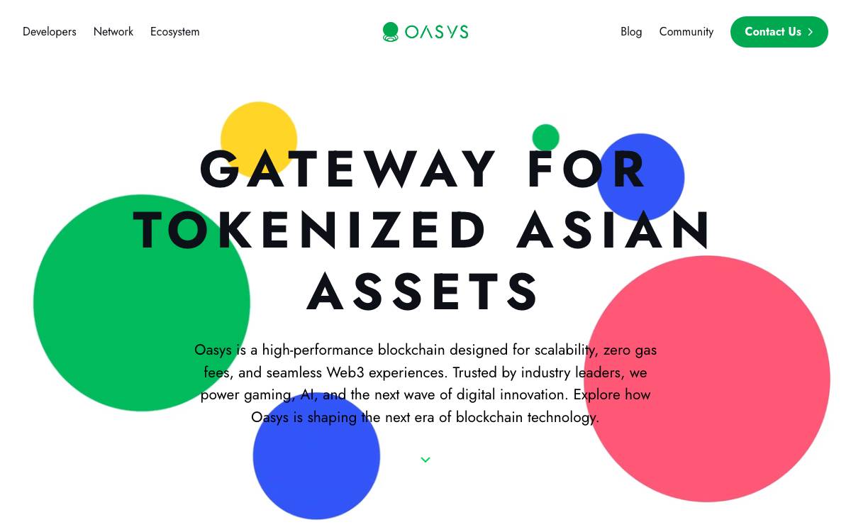 Oasys website preview