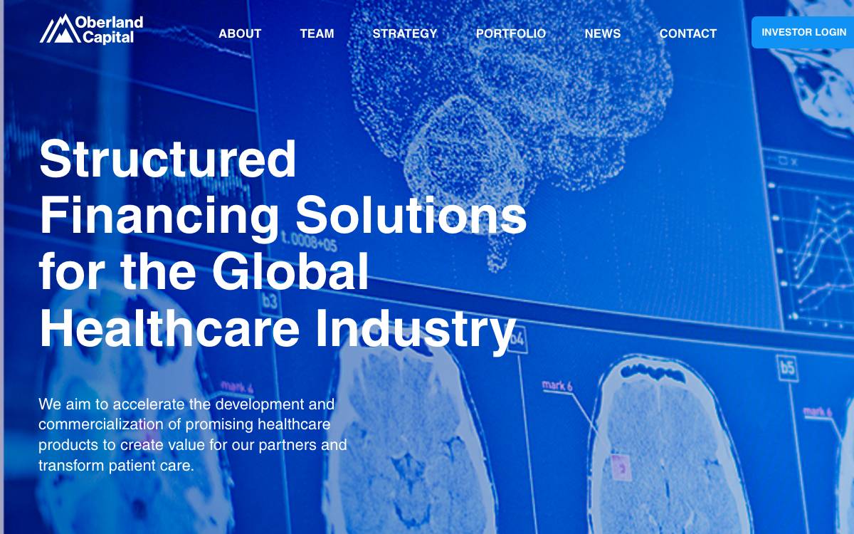 Oberland Capital website preview