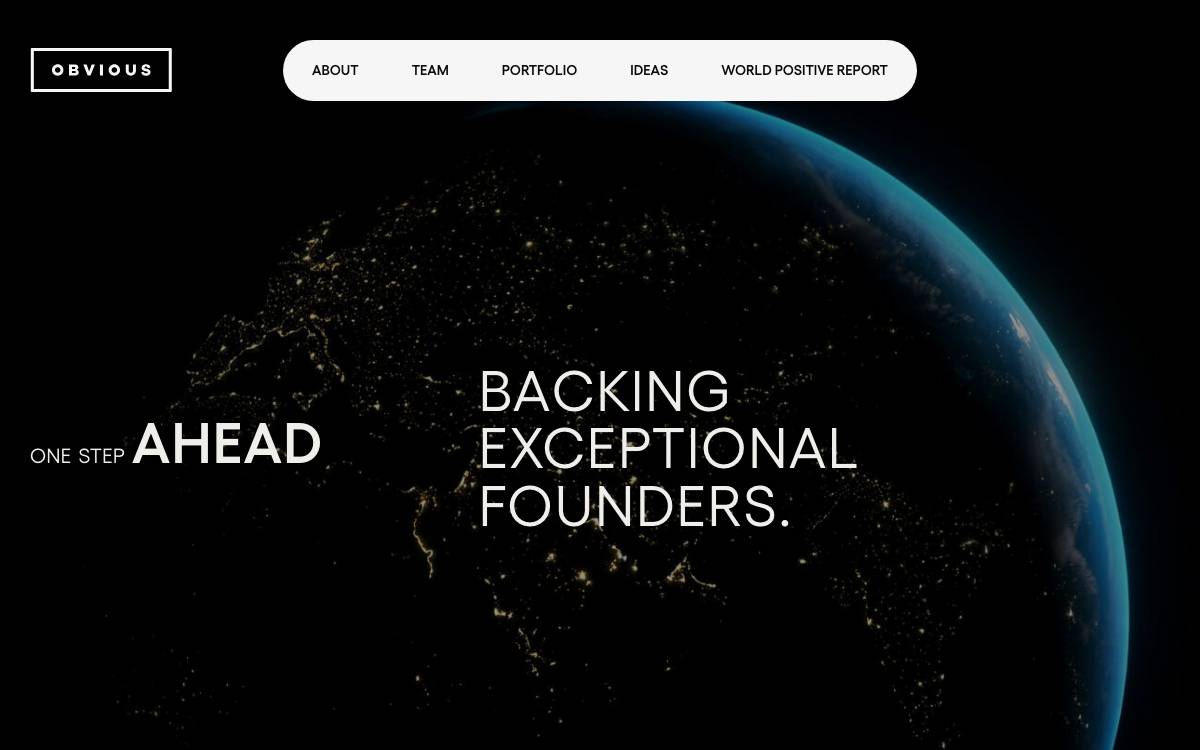 Obvious Ventures website preview