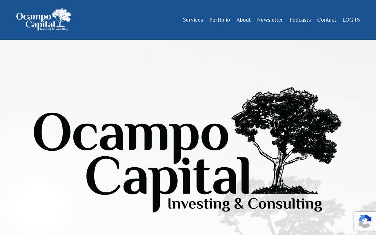 Ocampo Capital website preview
