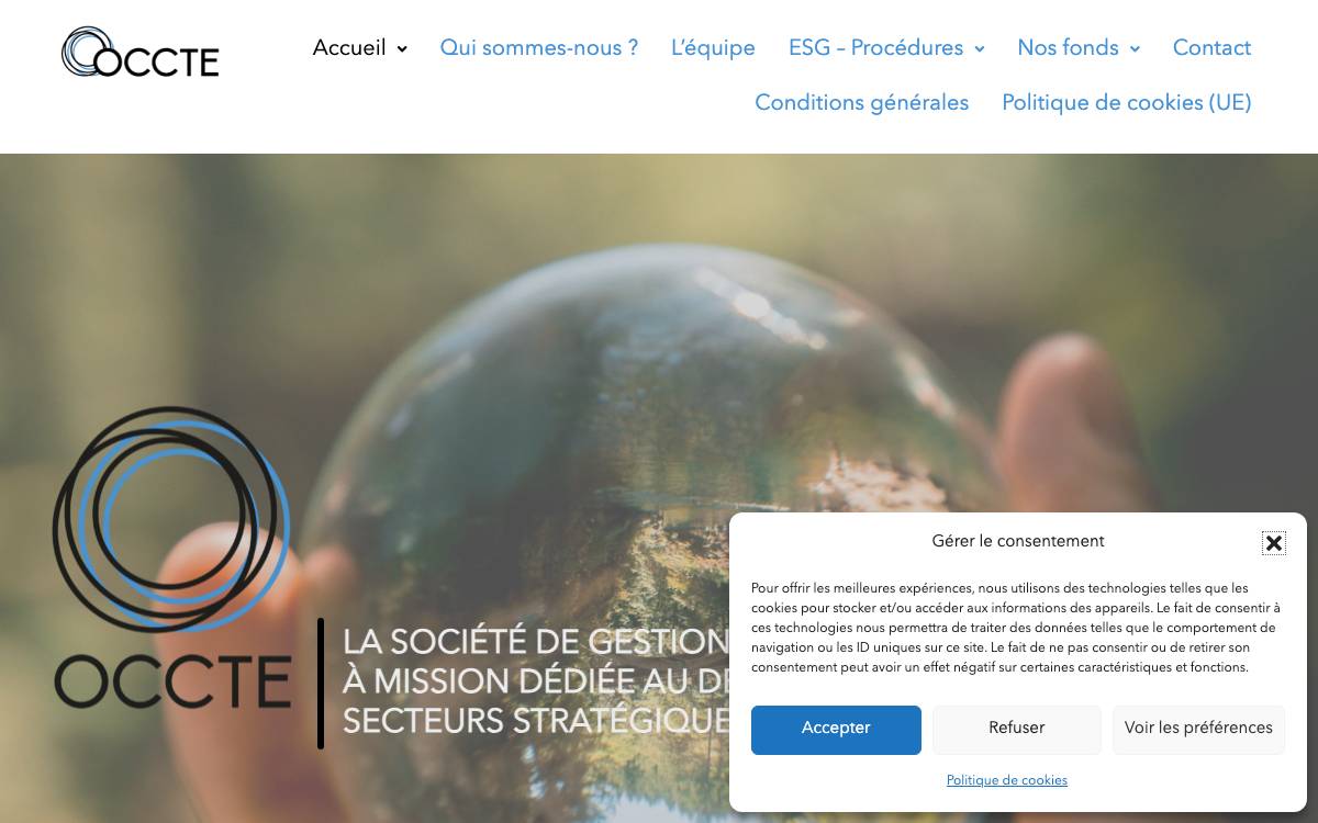 OCCTE website preview