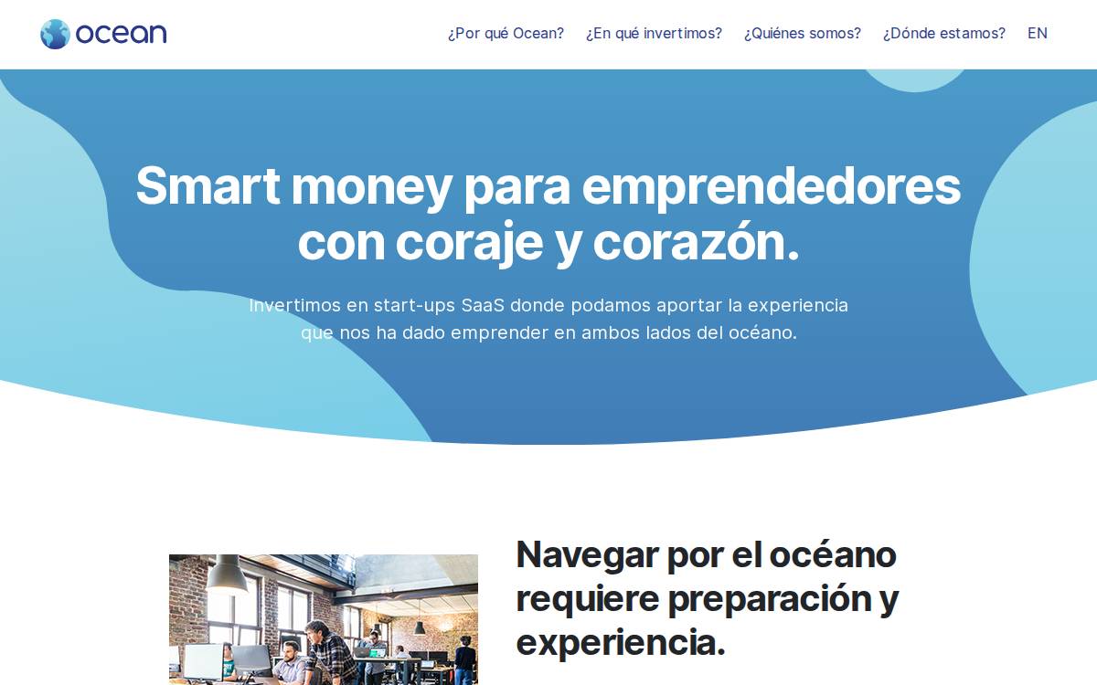 Ocean VC website preview