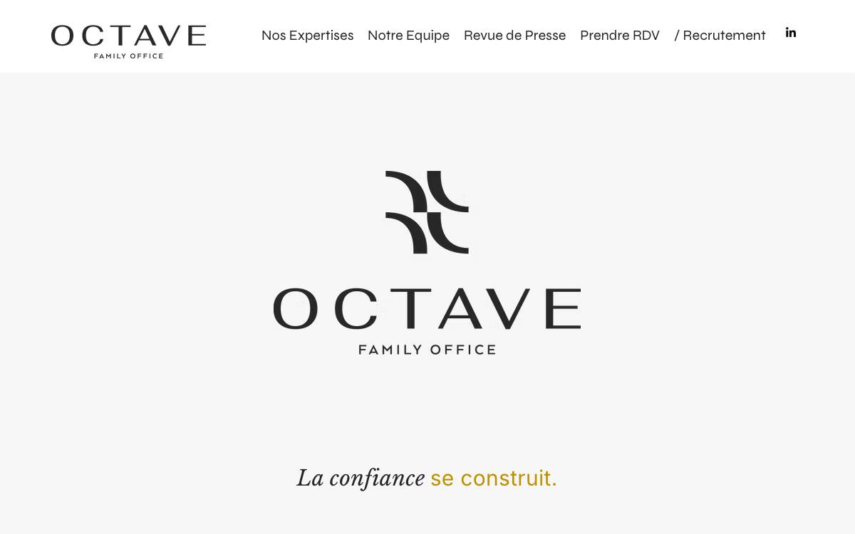 Octave Family Office website preview