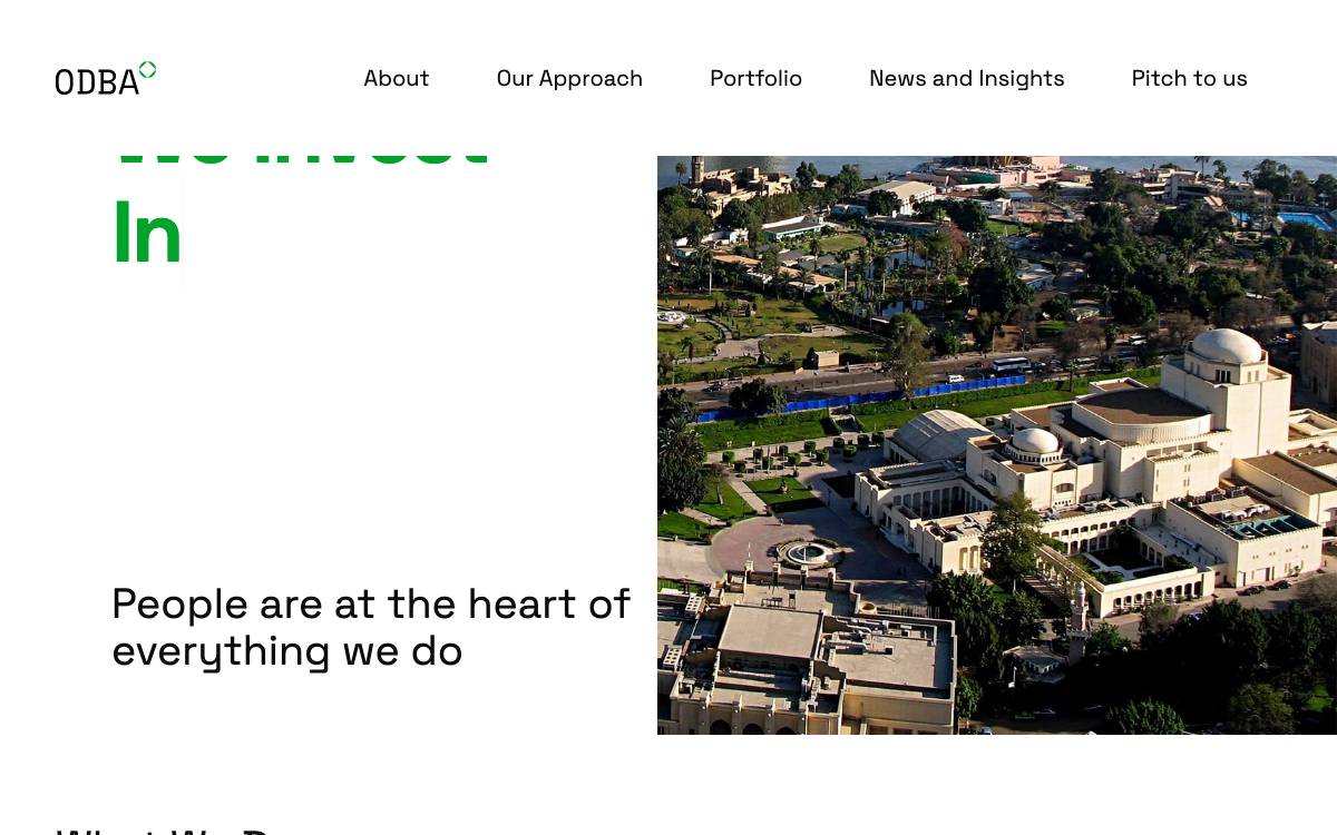 ODBA website preview