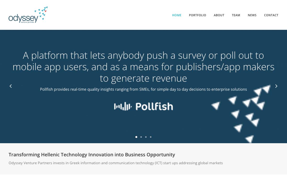 Odyssey Venture Funds LP website preview