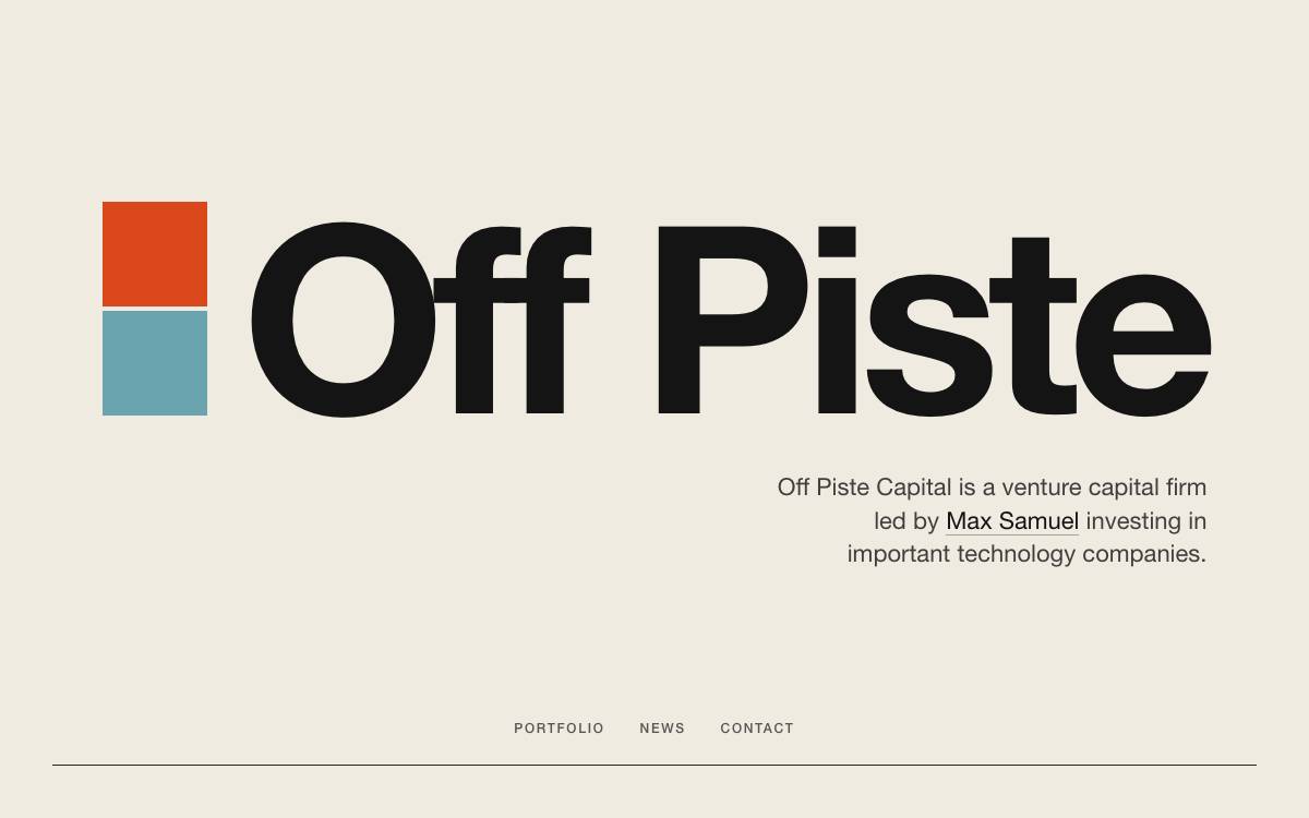 Off Piste website preview