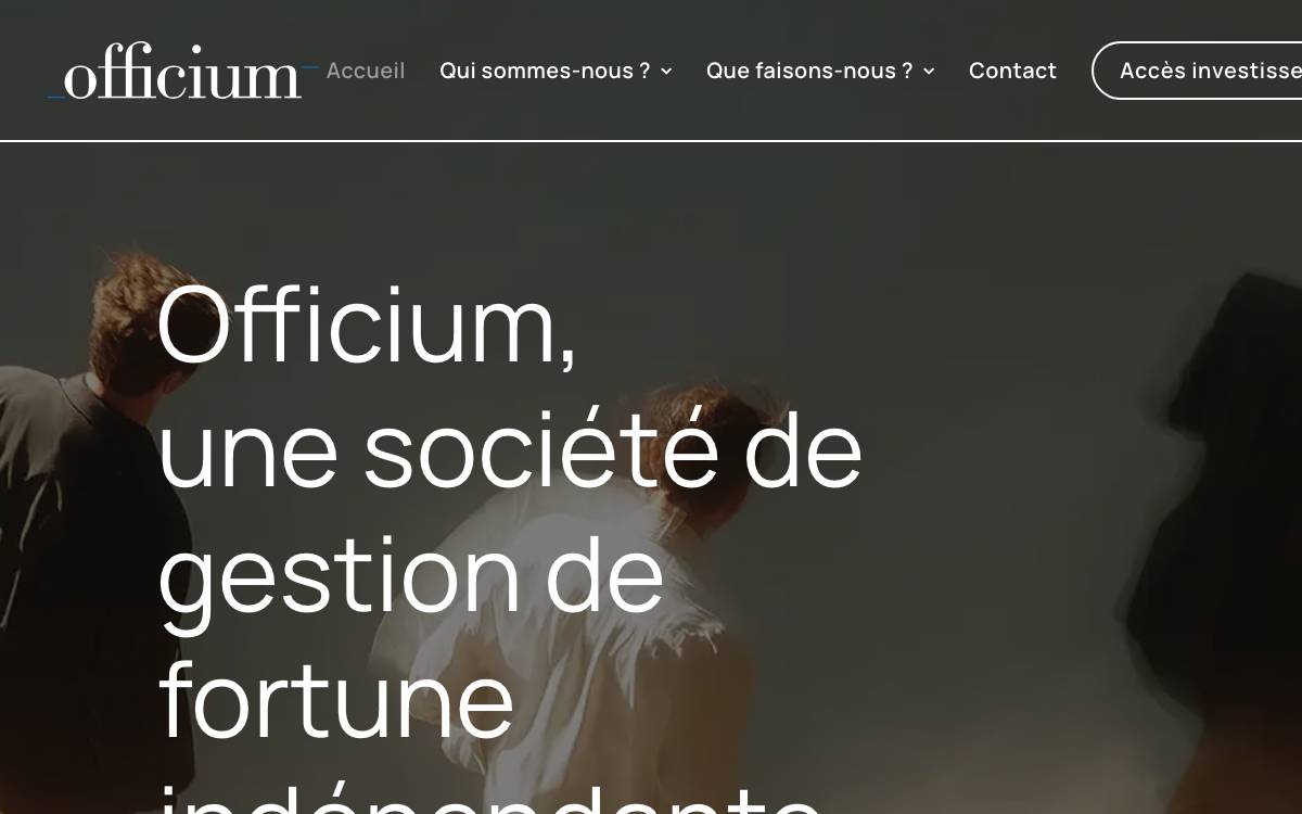 Officium Asset Management website preview