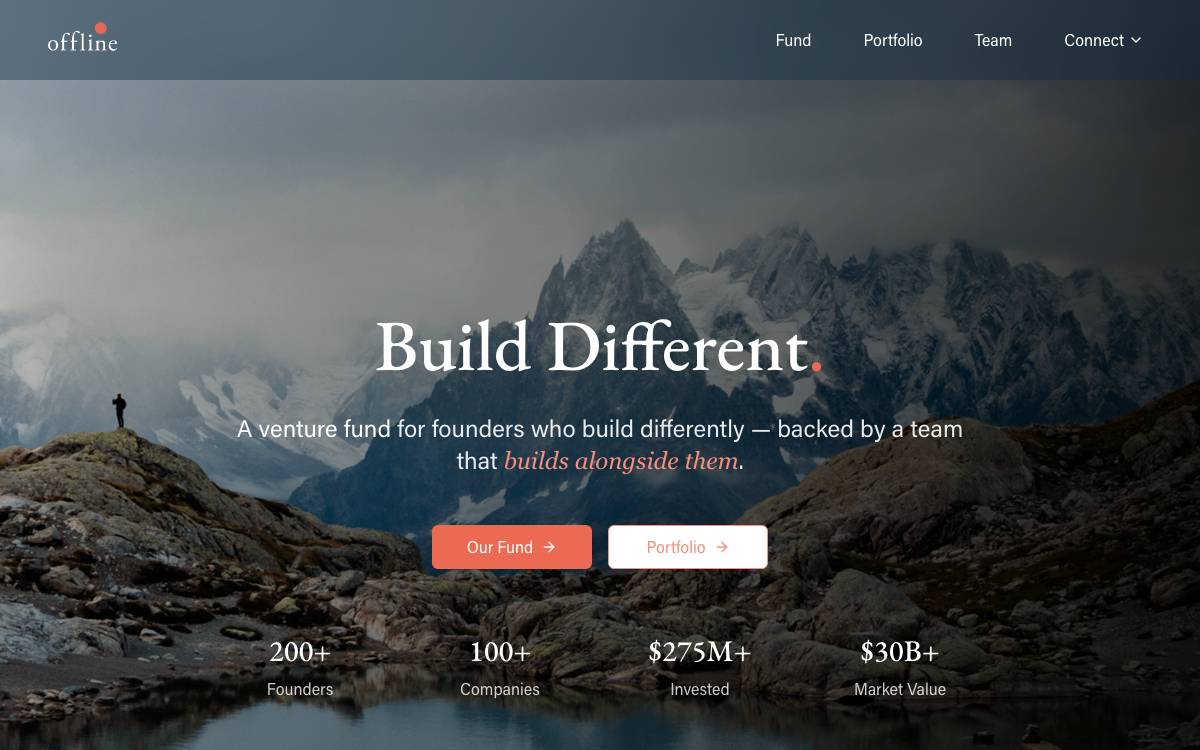 Offline Ventures website preview