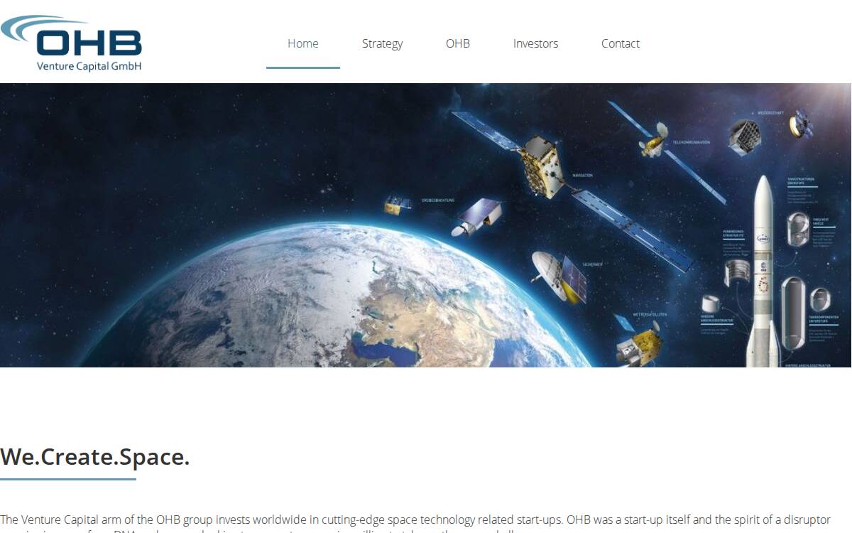 OHB Venture Capital website preview