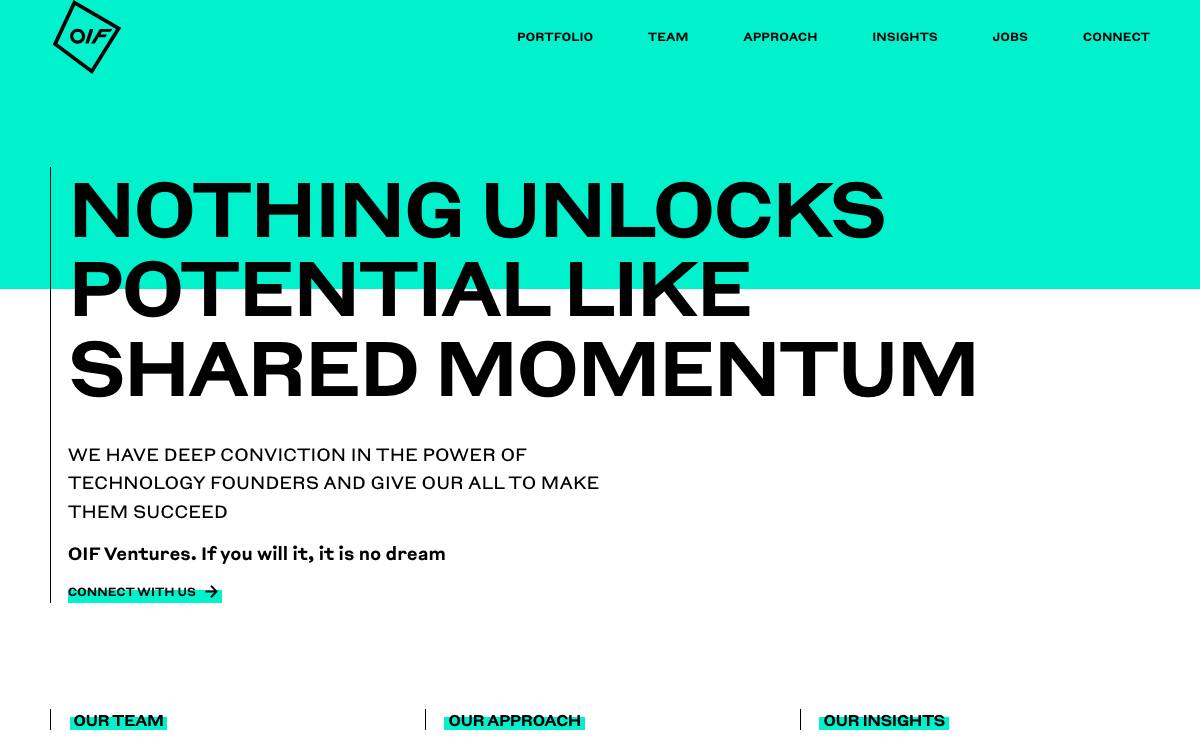 OIF Ventures website preview