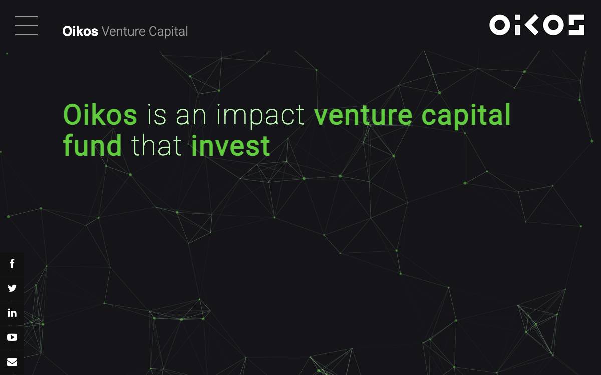 Oikos Ventures website preview