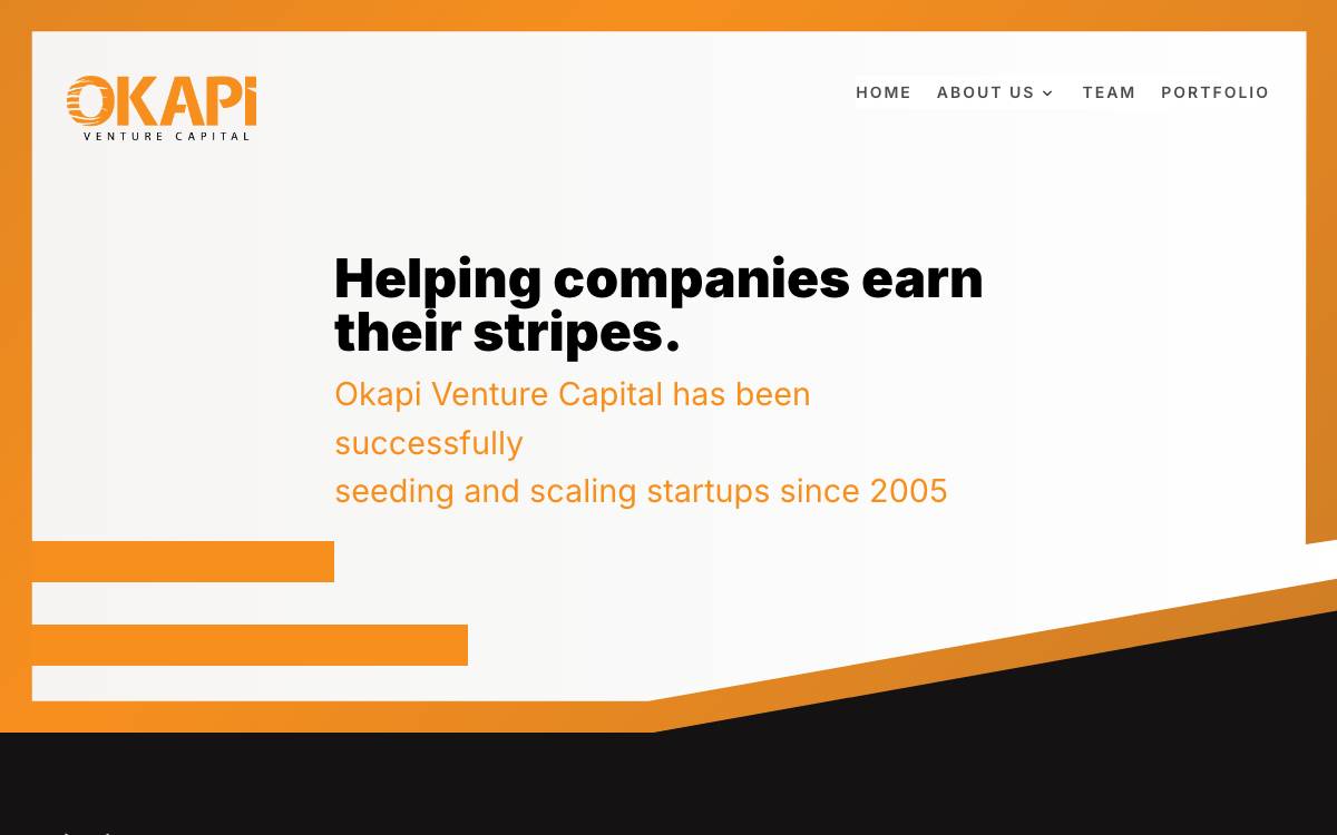 Okapi Venture Capital website preview