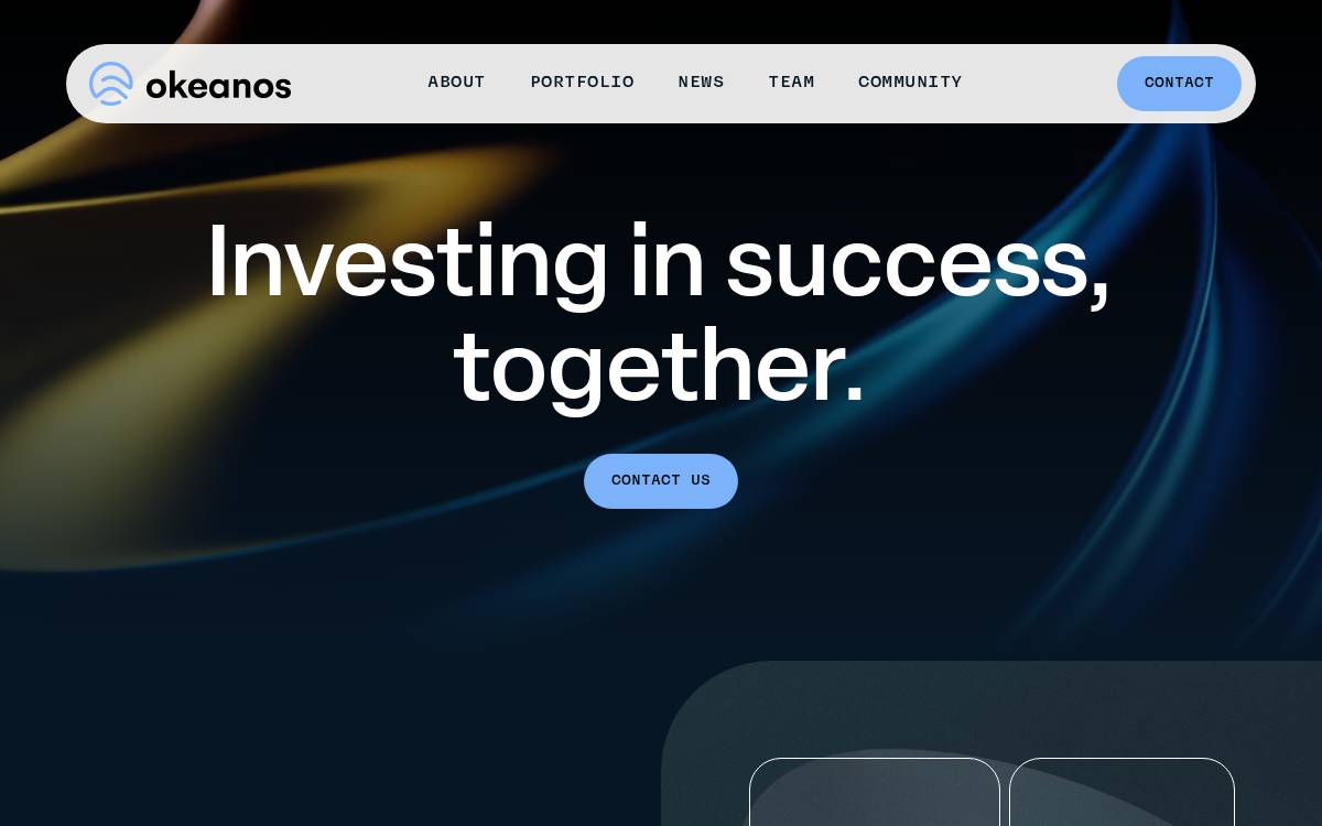 Okeanos website preview