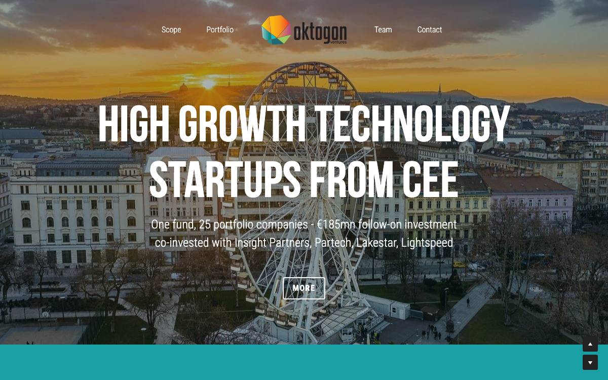 Oktogon Ventures website preview