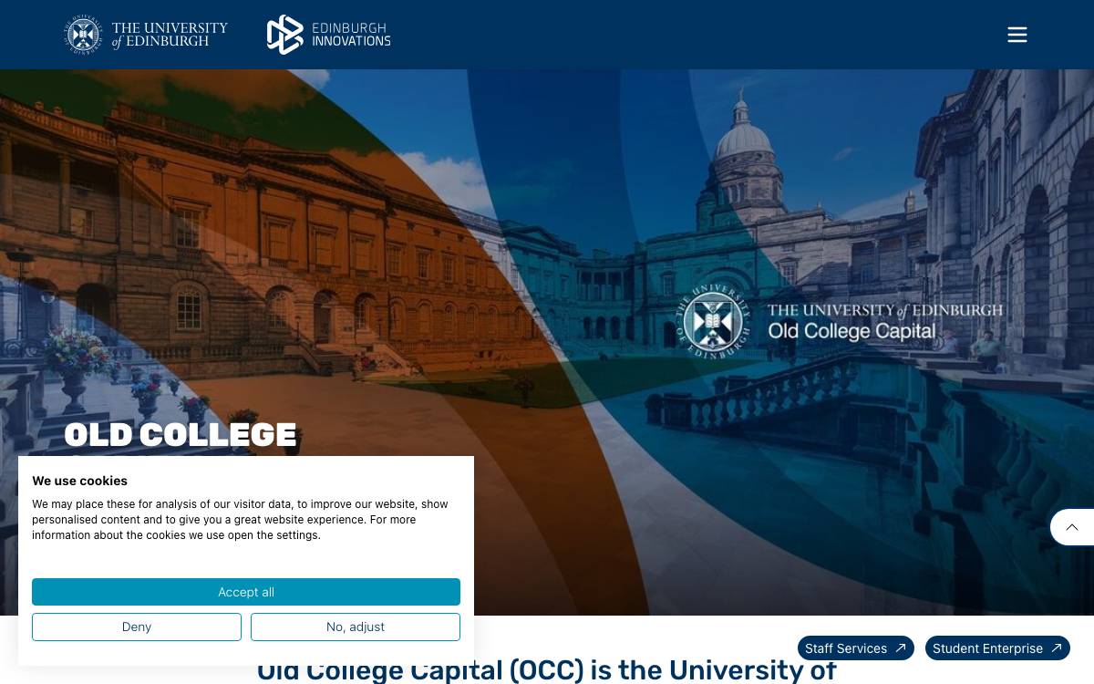 Old College Capital website preview