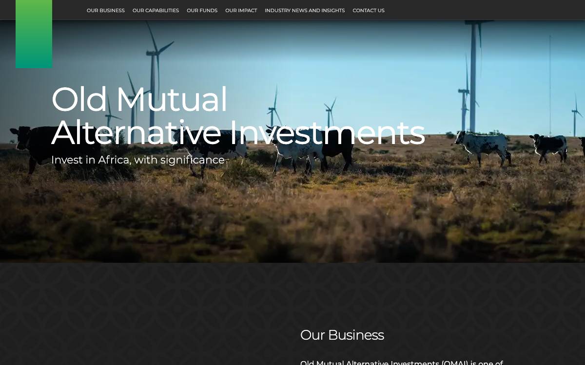 Old Mutual Alternative Investments website preview