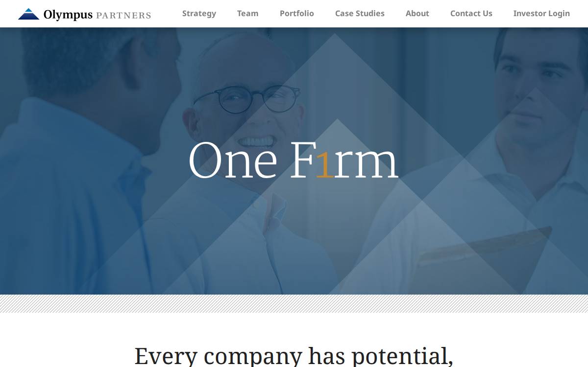 Olympus Partners website preview