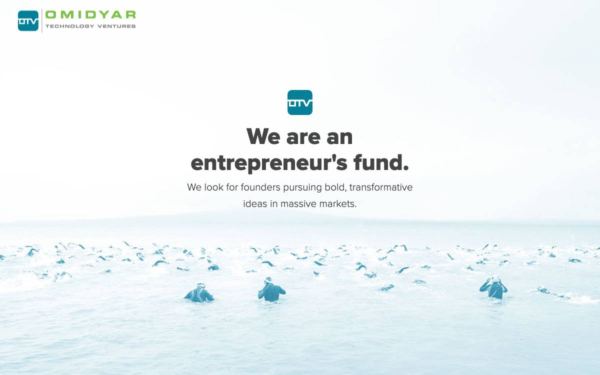 Omidyar Technology Ventures website preview
