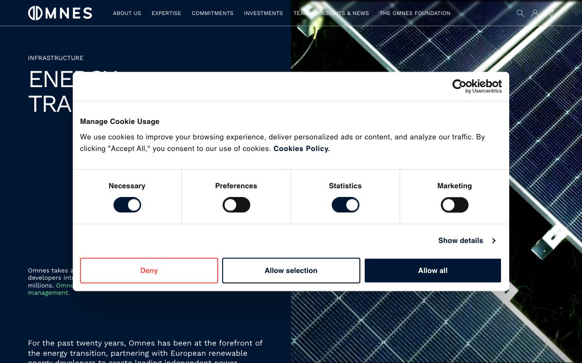 Omnes Capital website preview