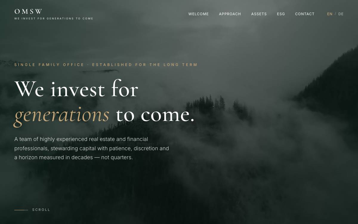 OMSW Verwaltungsgesellschaft website preview