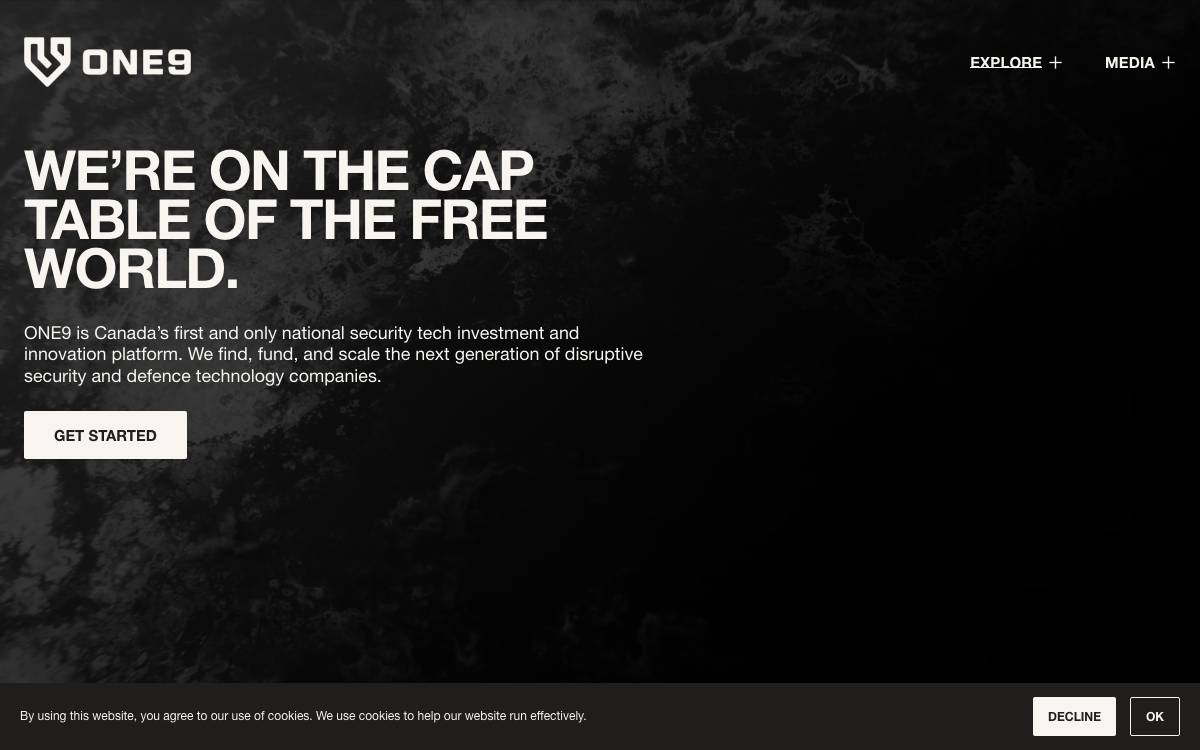 One 9 Investments website preview