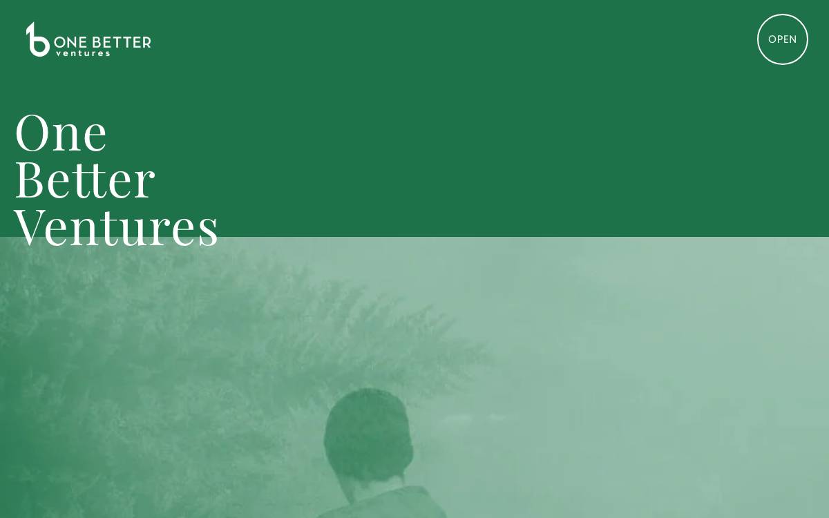 One Better Ventures website preview