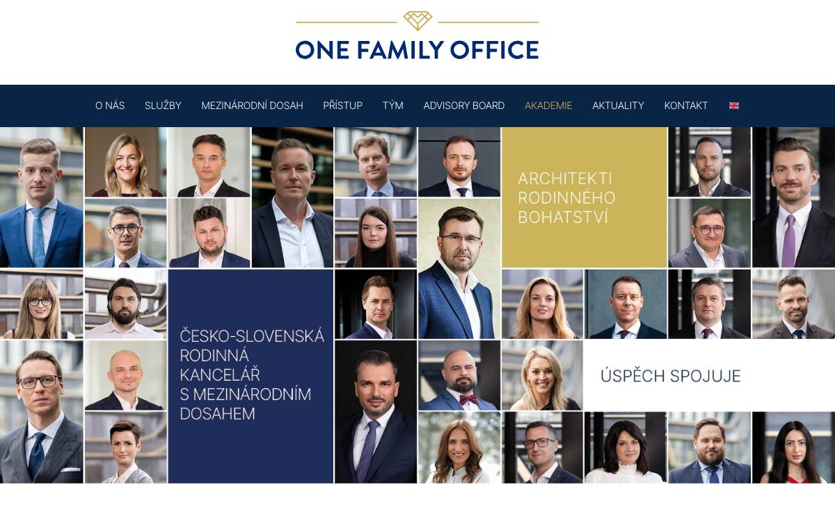 ONE FAMILY OFFICE SK website preview