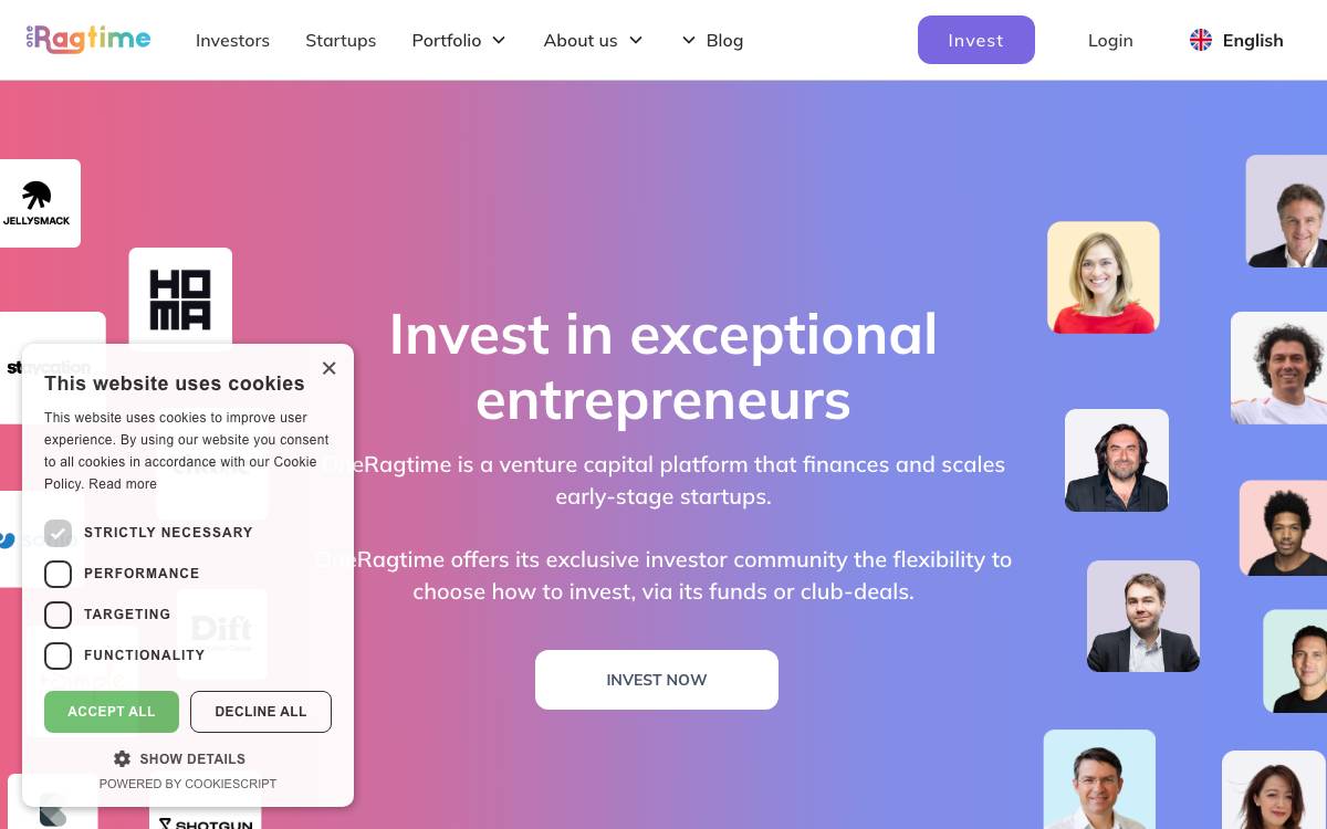 OneRagtime website preview