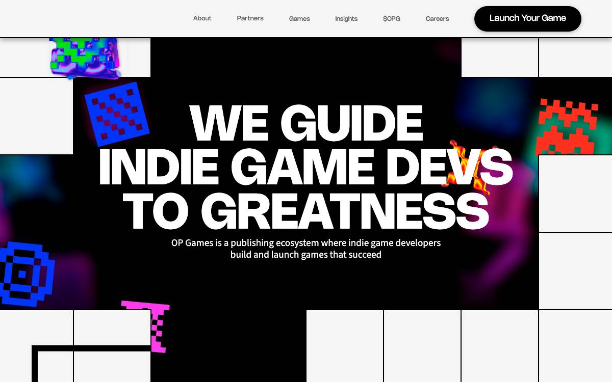 OP GAMES website preview