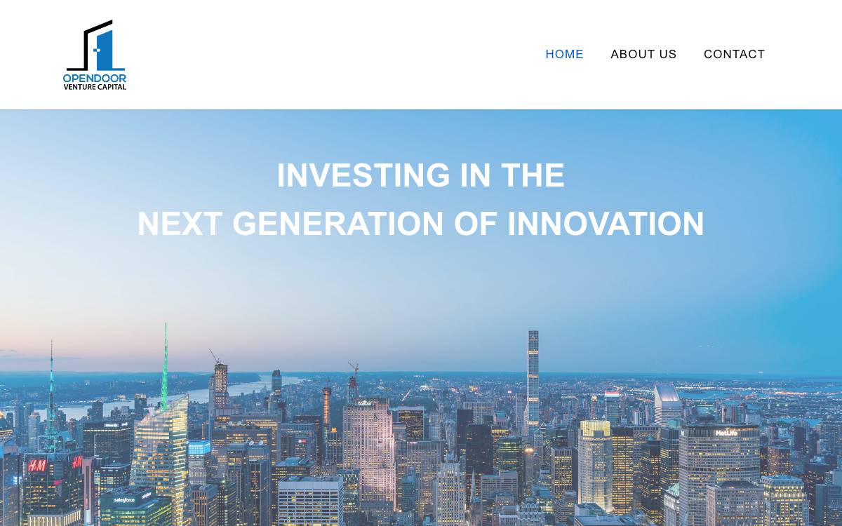 OpenDoor Venture Capital website preview