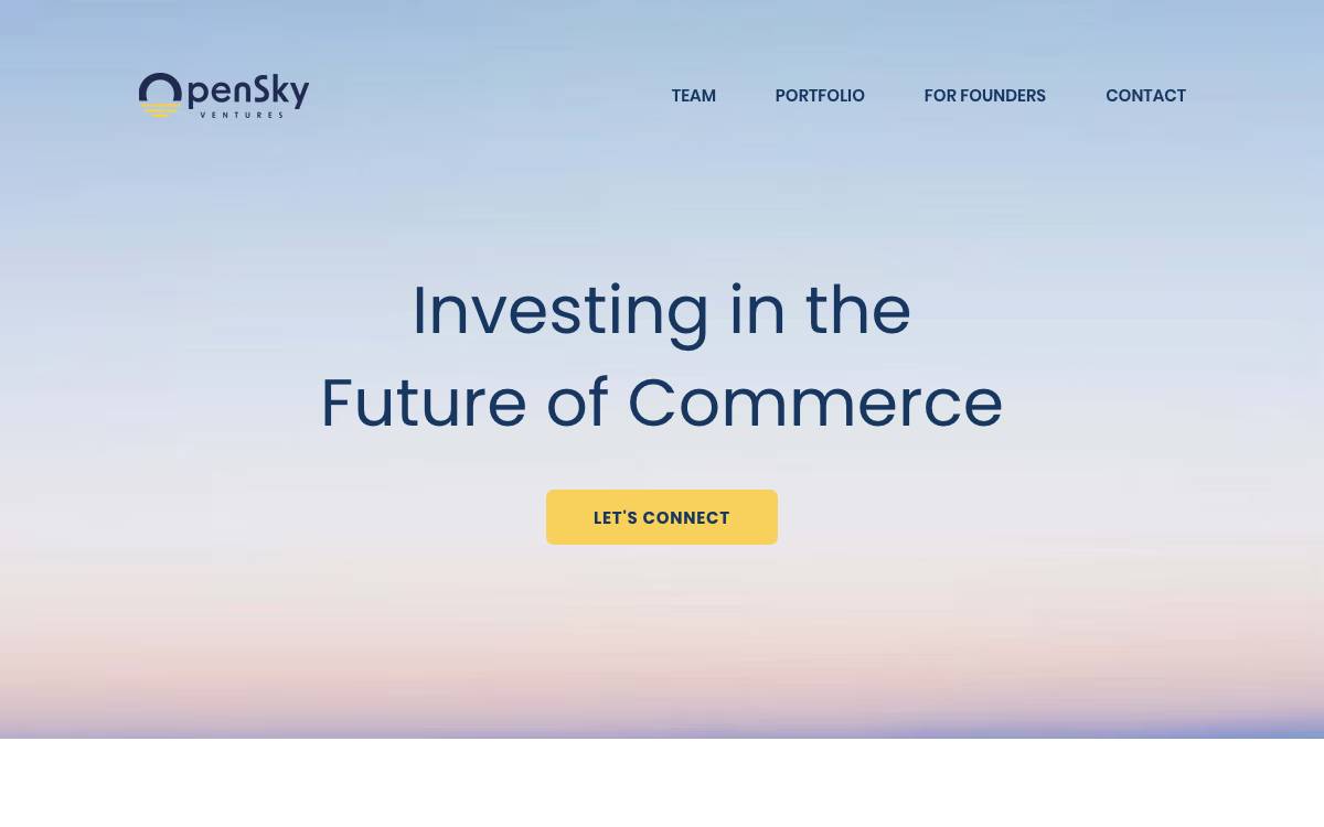 OpenSky Ventures website preview