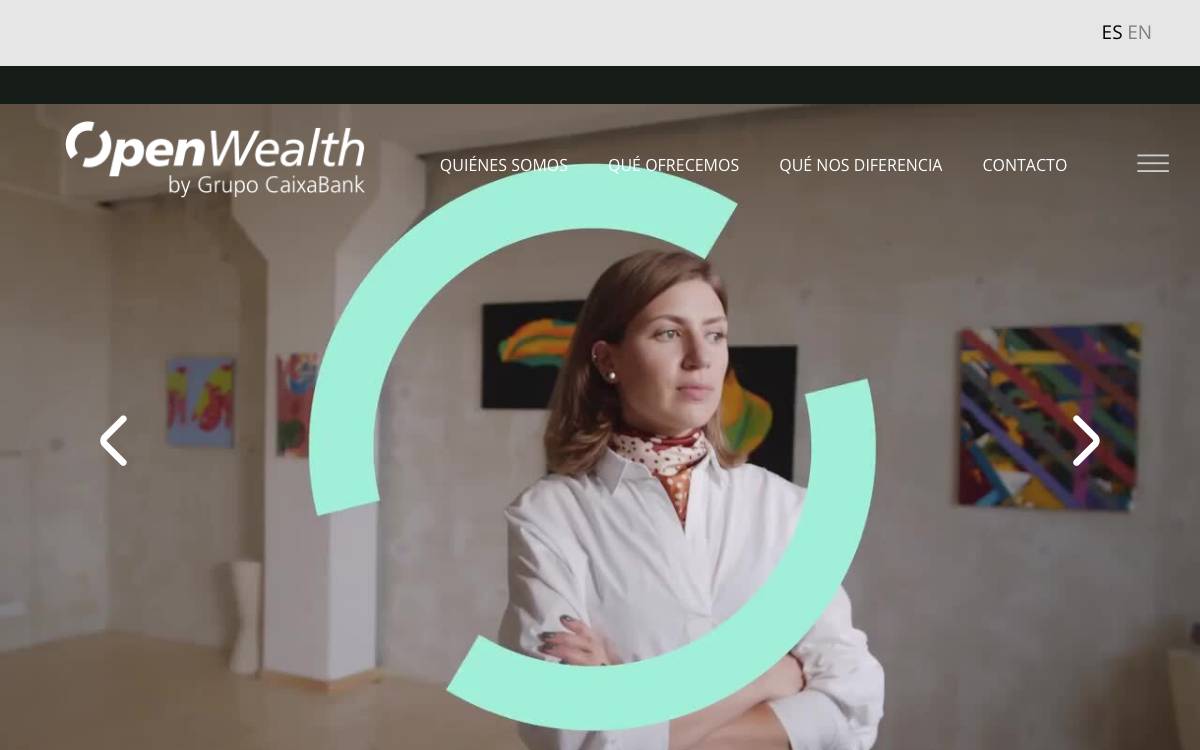OpenWealth (CaixaBank) website preview