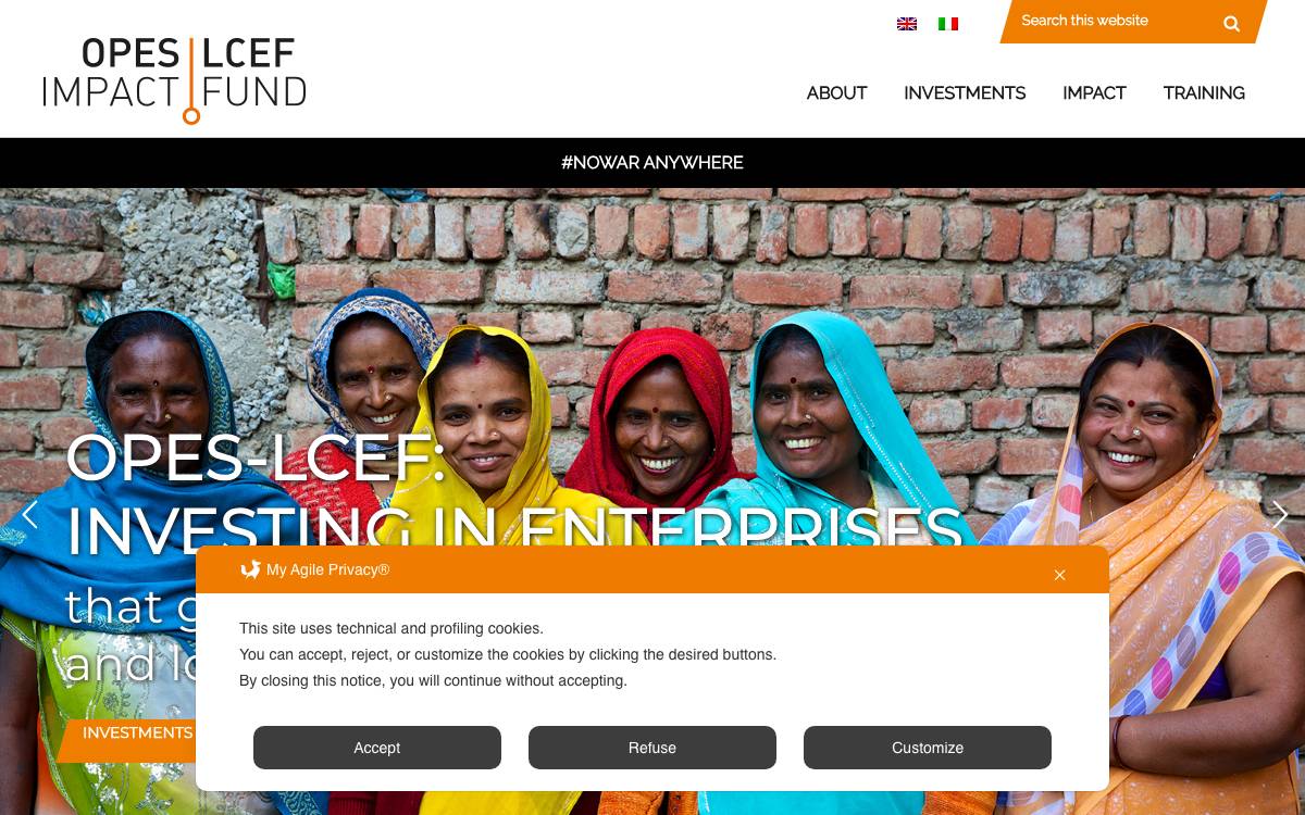 Opes Impact Fund website preview