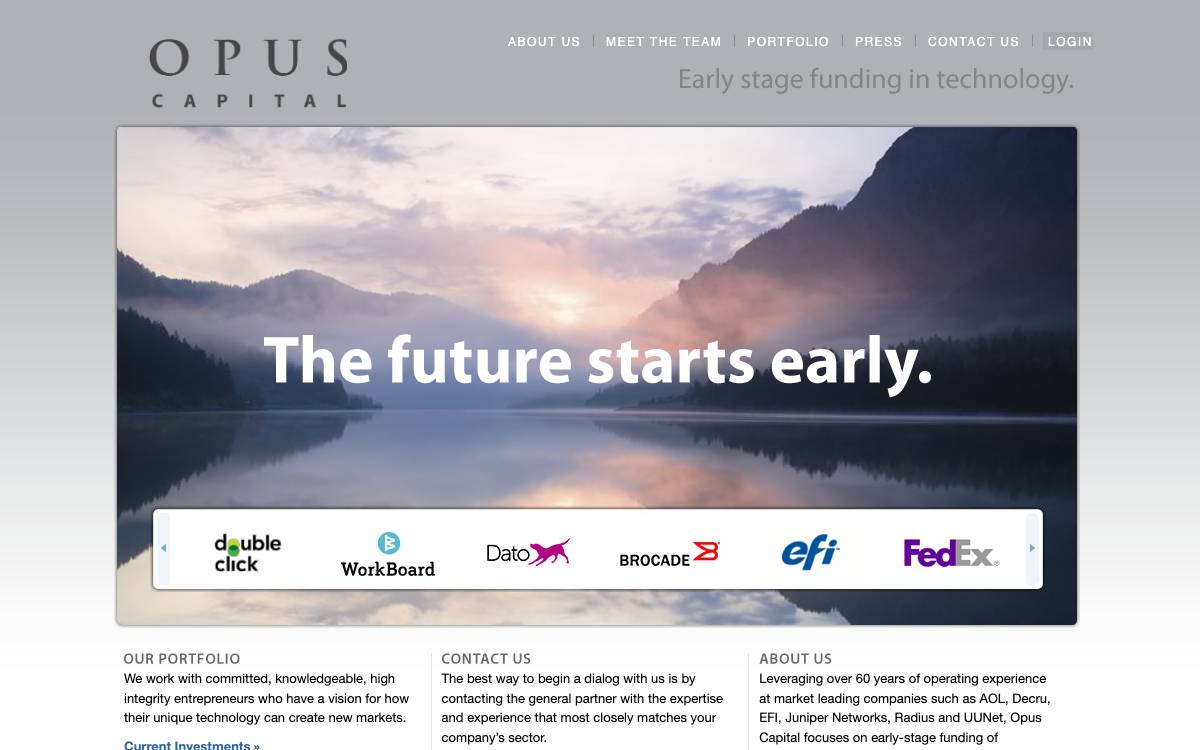Opus Capital website preview