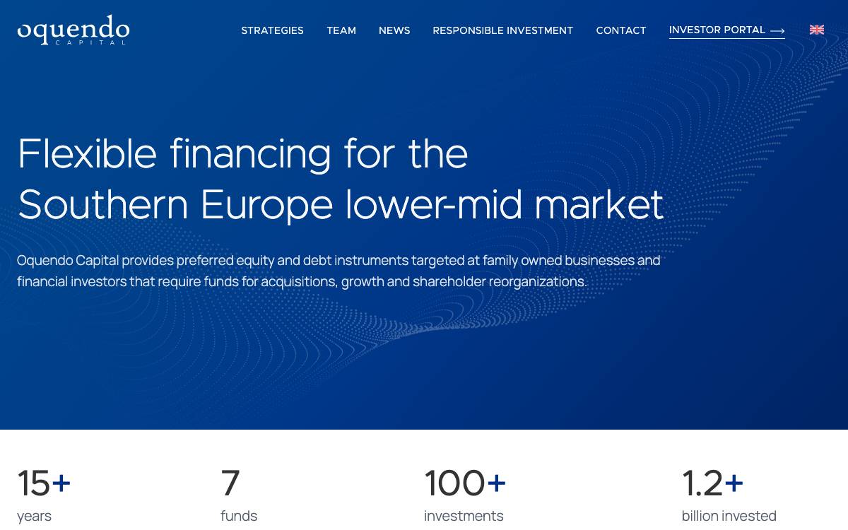 Oquendo Capital, SGEIC, website preview