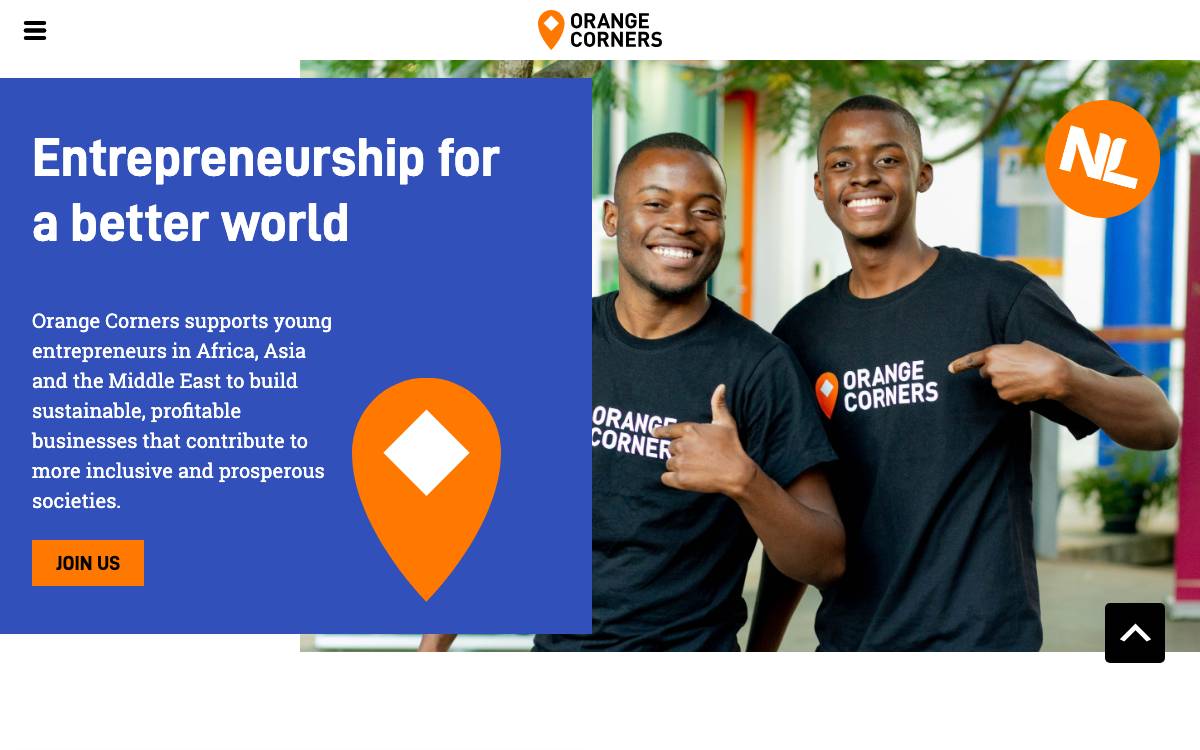 Orange Corners Africa website preview
