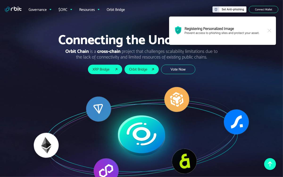 Orbit Chain website preview