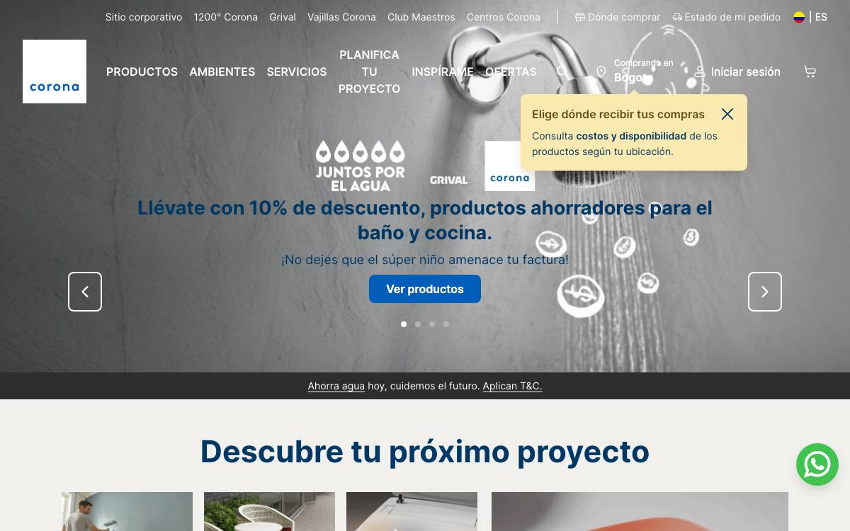 Organización Corona VC website preview