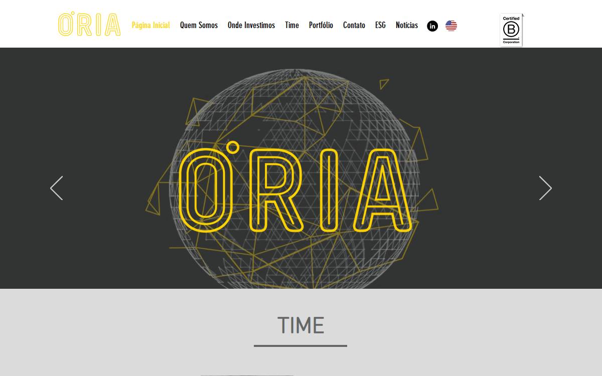 Oria Capital website preview