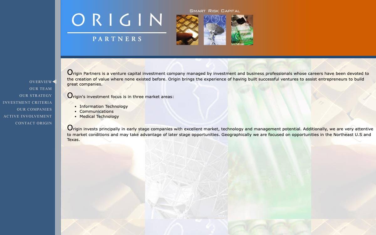 Origin Partners website preview