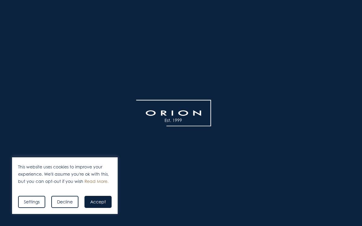Orion Capital Managers website preview