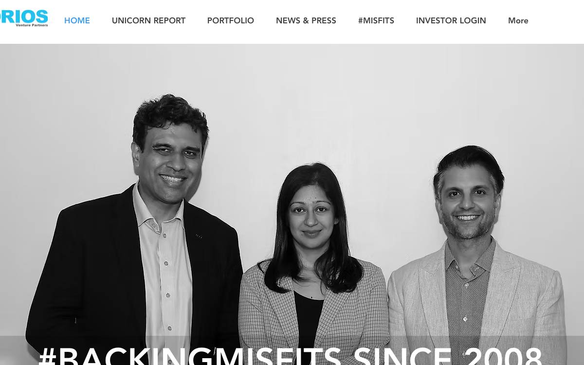 Orios Venture Partners website preview