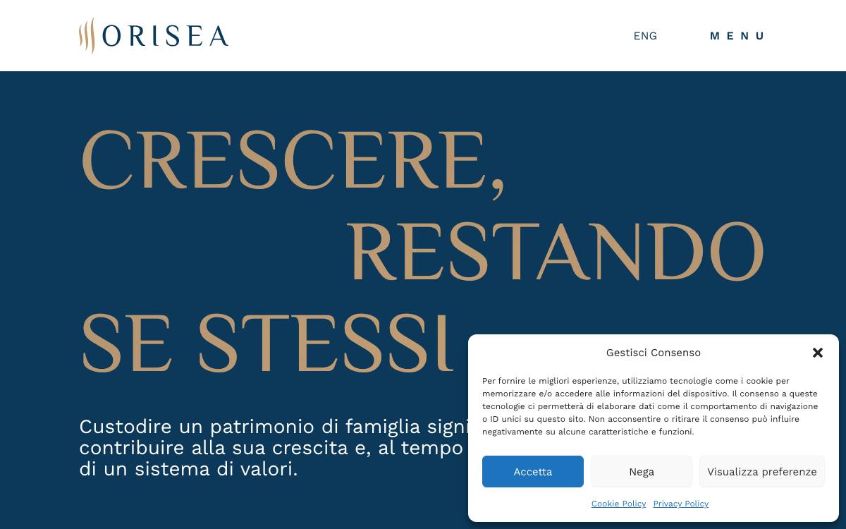 Orisea Family Office website preview