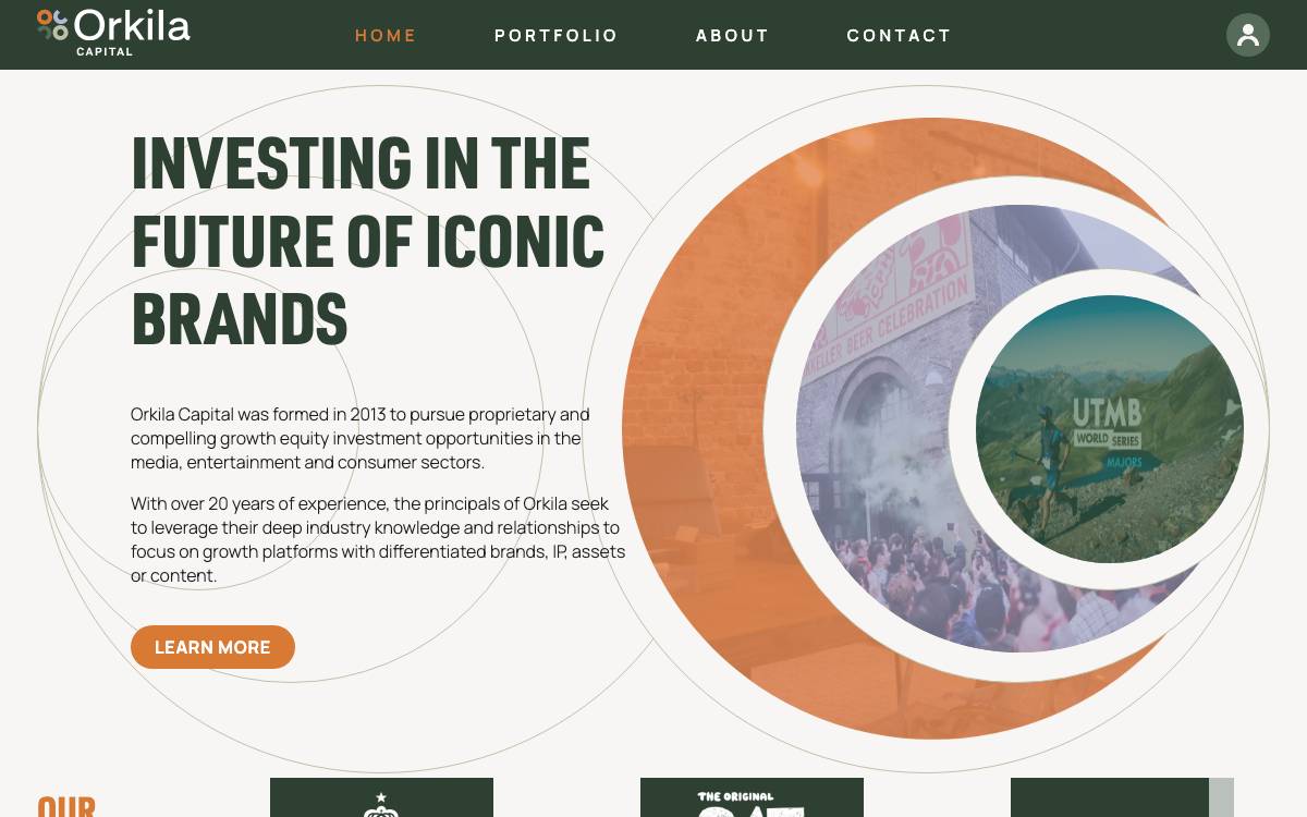 Orkila Capital website preview