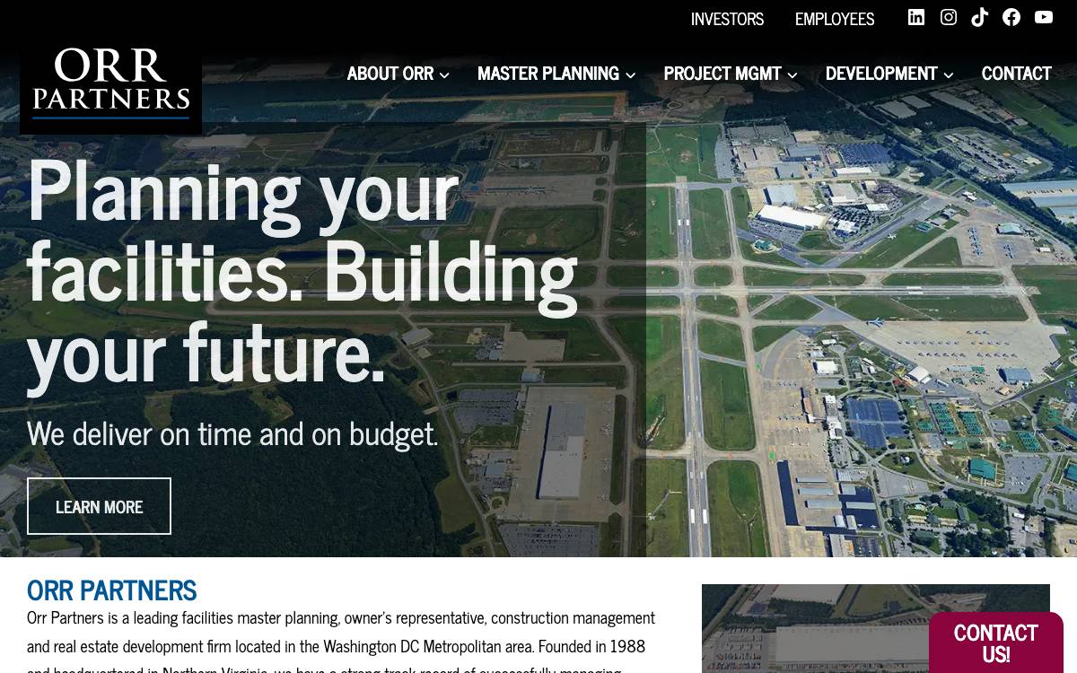 ORR Partners website preview