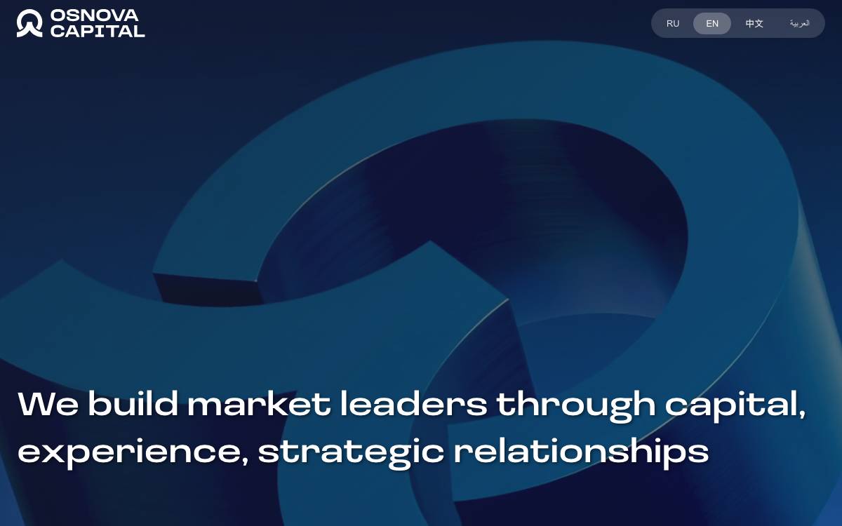 Osnova Capital website preview